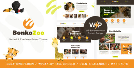 Bonko Safari & Zoo WordPress Theme