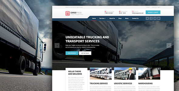CargoPress CargoPress — WordPress Theme for Logistics, Warehouse, and Transport Websites
