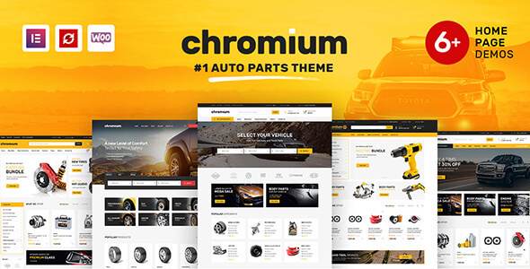 Chromium Auto Parts Shop WordPress Elementor Theme