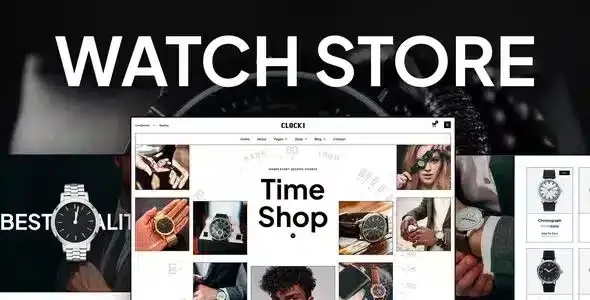 Clocki-Watch-Store-Elementor-Pro-Kit Clocki Watch Store Elementor Pro Kit - Image 1
