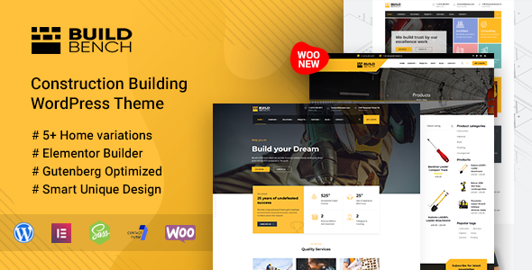 Construction Building WordPress Theme - Buildbench Construction Building WordPress Theme - Buildbench