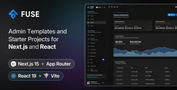 Fuse-Next-js-and-React-Admin-Template Fuse Next js and React Admin Template 14.0.4 - Image 1