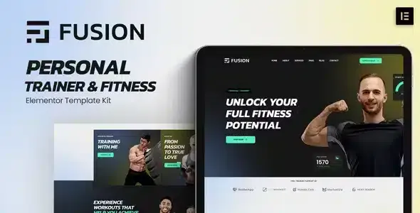Fusion-Personal-Trainer-Elementor-Template-Kit Fusion Personal Trainer Elementor Template Kit - Image 1