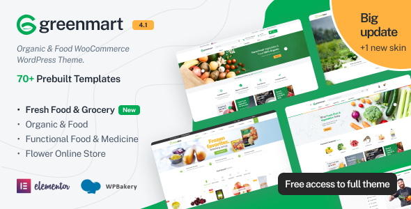 GreenMart – Organic & Food WooCommerce WordPress Theme GreenMart – Organic & Food WooCommerce WordPress Theme
