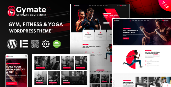 Gymat - Fitness and Gym WordPress Theme Gymat - Fitness and Gym WordPress Theme