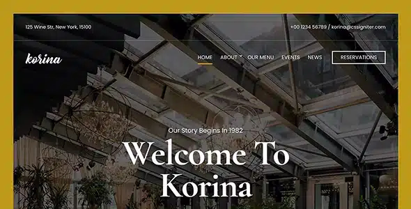 Korina-Wordpress-Theme Korina WordPress Theme 1.1.2 - Image 1