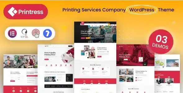 Printress-Printing-Services-Company-Theme Printress Printing Services Company Theme 1.0 - Image 1