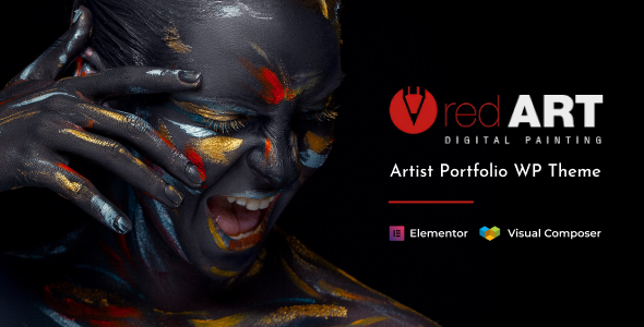 Red Art Artist WordPress Theme Red Art Artist WordPress Theme 3.4 - Image 1