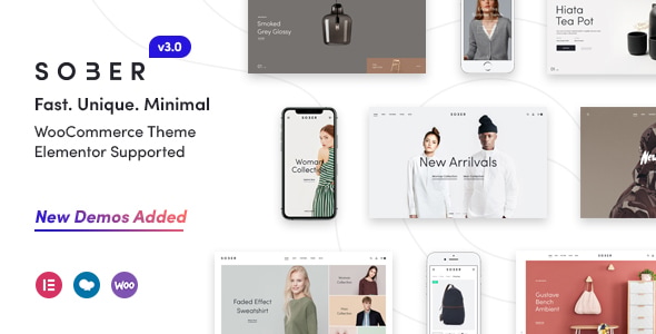 Sober - WooCommerce WordPress Theme Sober WooCommerce WordPress Theme 3.6.3 - Image 1