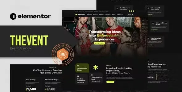 Thevent-Event-Agency-Elementor-Template-Kit Thevent Event Agency Elementor Template Kit - Image 1