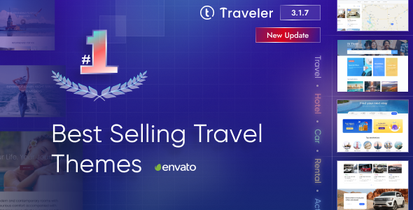 Traveler Traveler Travel Booking WordPress Theme 3.2.4 - Image 1