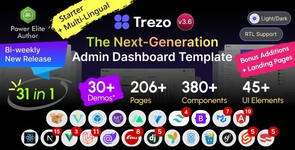 Trezo-Admin-Dashboard-Template Trezo Admin Dashboard Template 3.6 - Image 1