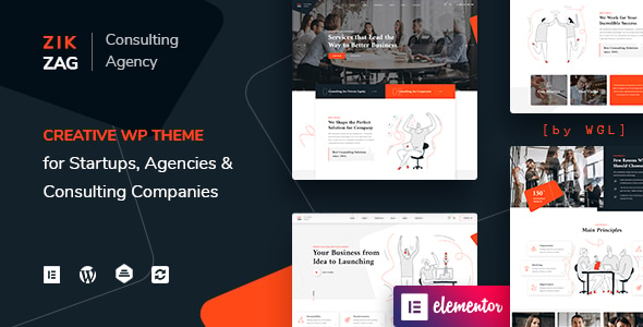 ZikZag - Consulting & Agency WordPress Theme ZikZag Consulting & Agency WordPress Theme 1.4.3 - Image 1
