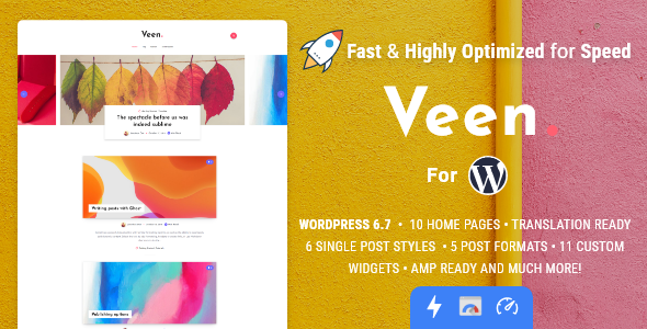 veen Veen Minimal and Lightweight Blog 2.6.0 - Image 1